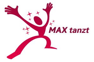 Max tanzt Logo im Headerbereich der Website