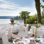 Grand Hotel Garda Lake Restaurant draußen