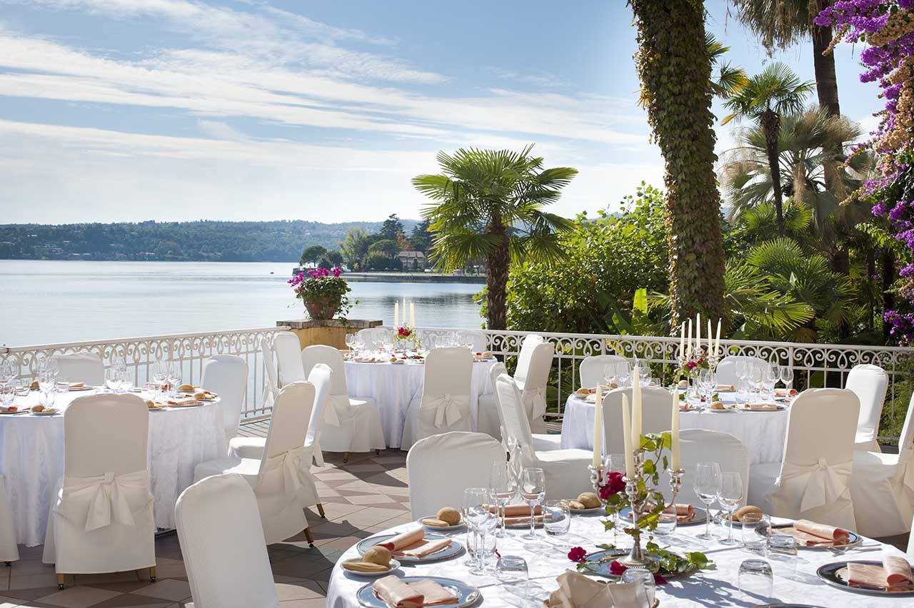 Grand Hotel Gardone Riviera Restaurant draußen