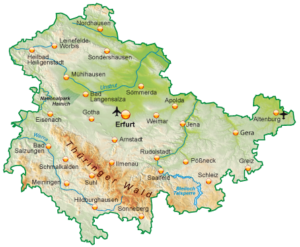 Tanzen-Urlaub-Thüringen-Karte